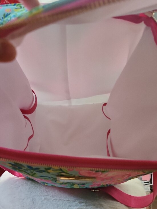 Lilly Pulitzer Pink Floral Cooler bag with Multicolor Tropical Print main image 4